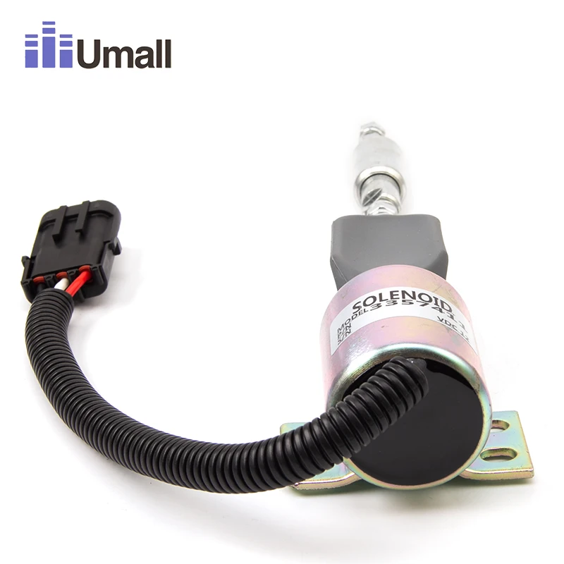 Diesel Combustível Bomba solenóide Válvula, Peças de grupo gerador, Combustível Shutoff Valve, 12V, 961000780034, 2TB130805, 3357411, 3357411