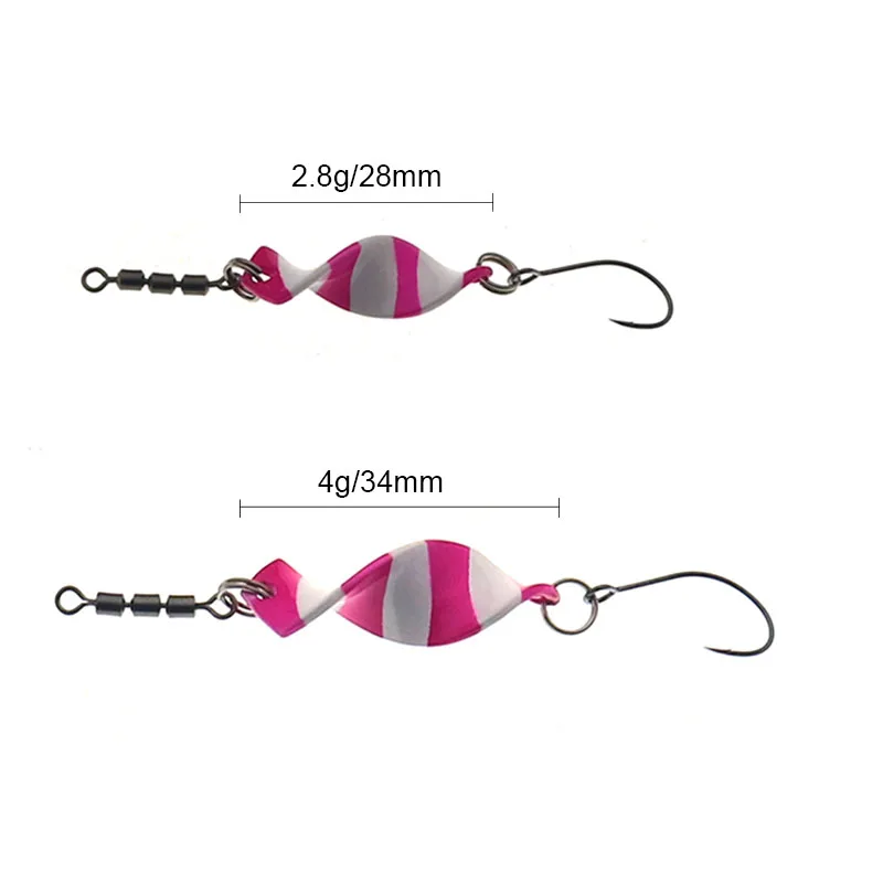 Metal jig Trout Fishing Spoon Lures Jigging Baits 2.8g 4g Artificial Spinner Hard Trout  Baits