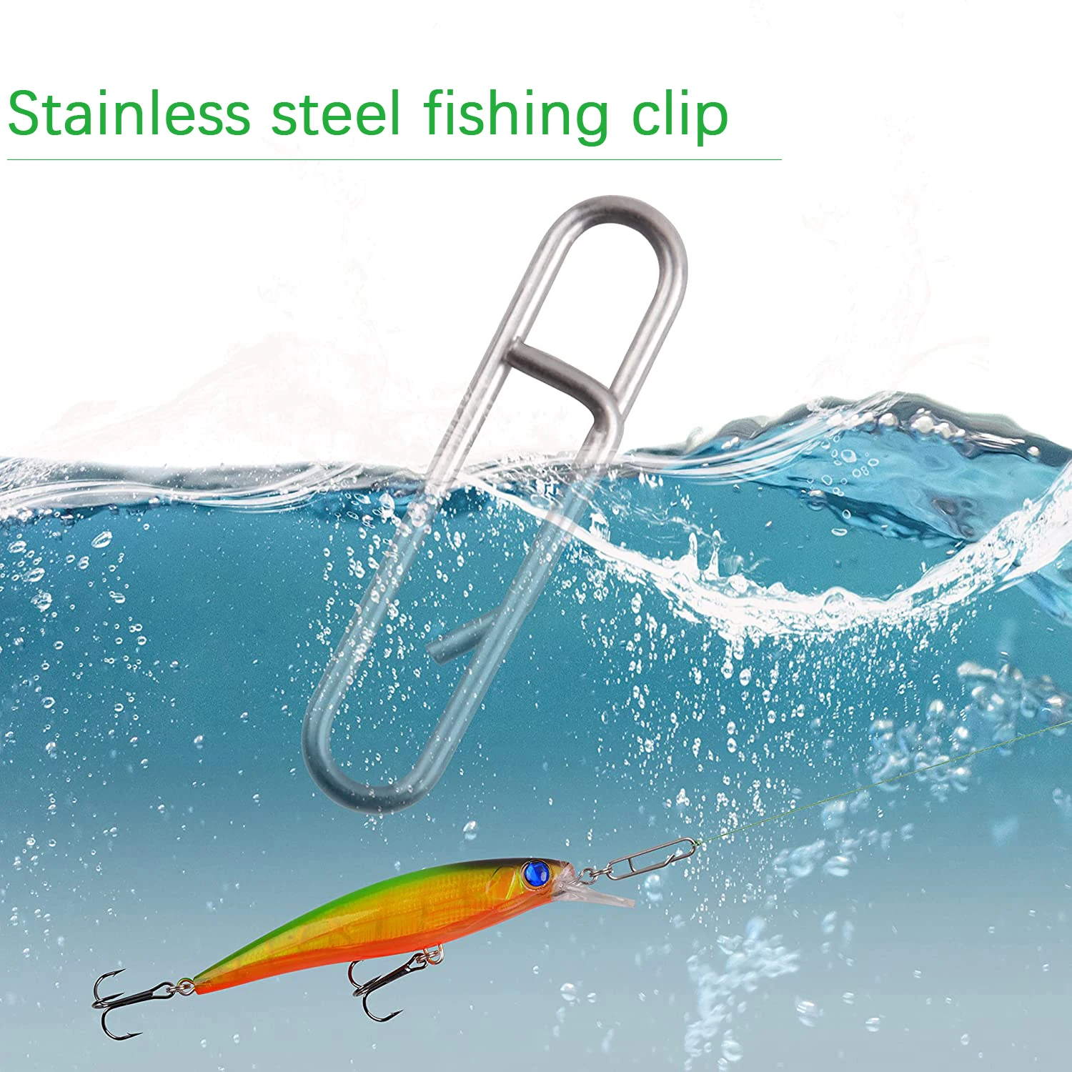 DNDYUJU 30 To 100pcs Fishing Hook Snap Pin 304 Stainless Steel Fishing Barrel Swivel Lure Fishing Connector Accessories Pesca