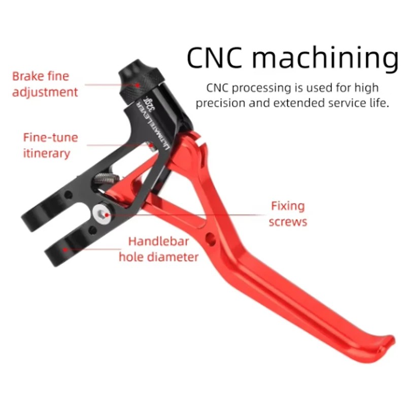 MEROCA V Brake Lever Ultralight 68g Double Brake Lever CNC Bicycle Brake Handle Purple Lever for Brompton Bmx Bike Accessories view 3