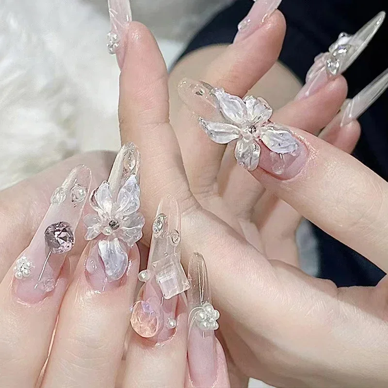 Creme saia renda coração 3d acrílico molde decorações da arte do prego manicure diy design silicone decorado jóias artesanato molde do prego