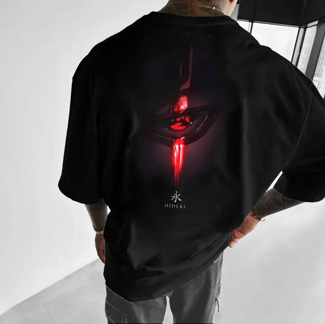 

Naruto Collaboration, летняя бестселлер, мужская футболка из чистого хлопка для повседневной жизни, спортивная футболка с круглым вырезом и короткими рукавами, 2025 г.