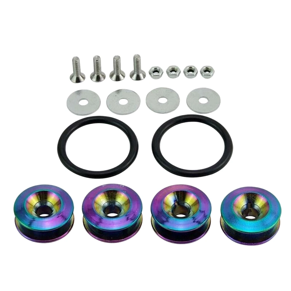 Universal Fit Finish Bumper Quick Release Front Rear Bumper Fastener for Car Bumper Trunk Fender Hatch Lid Colorful