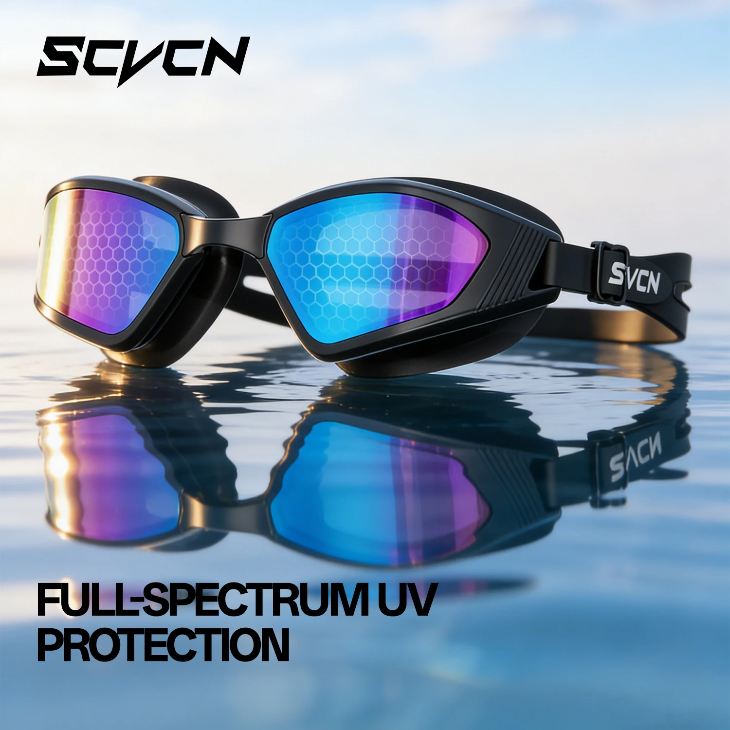 SCVCN Men Anti-fog Beginner Swimming Goggles Adult Pool Women Youth Swimming Accessories Summer Float Diving Surfing Sea Glasses