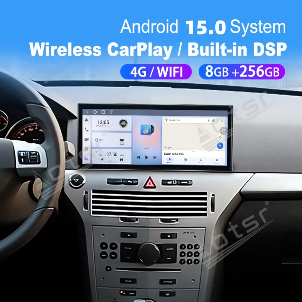 15.8” Android 15 Qualcomm Carplay Car Radio For Opel Astra 2004~2010 Car Autoradio Multimedia Player GPS Navigation Head Unit