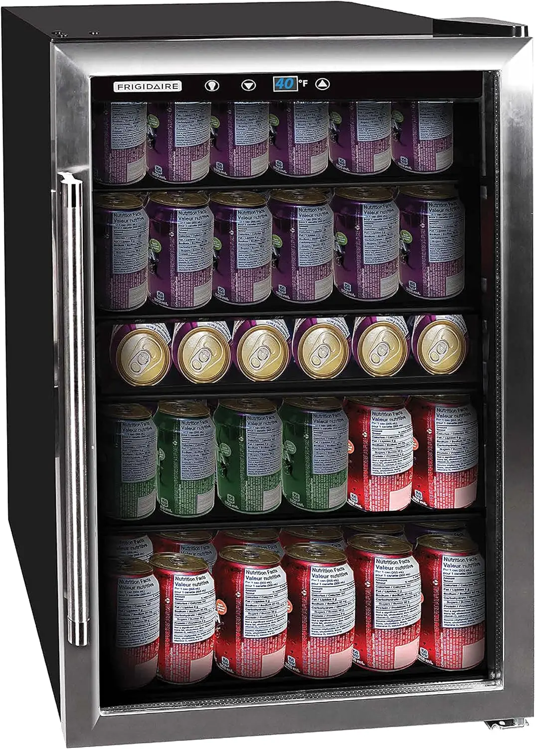 

Frigidaire EFMIS155 Beverage Center-126 Cans-Full Stainless Steel, 126-CAN, Stainless, 4.4 cu.ft