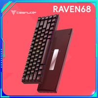 Teamwolf Raven68 Wired Magnetic Axis Mechanical Keyboard RGB Backlight E-Sports Customized Gaming Keyboard 8k Fast Trigger PC