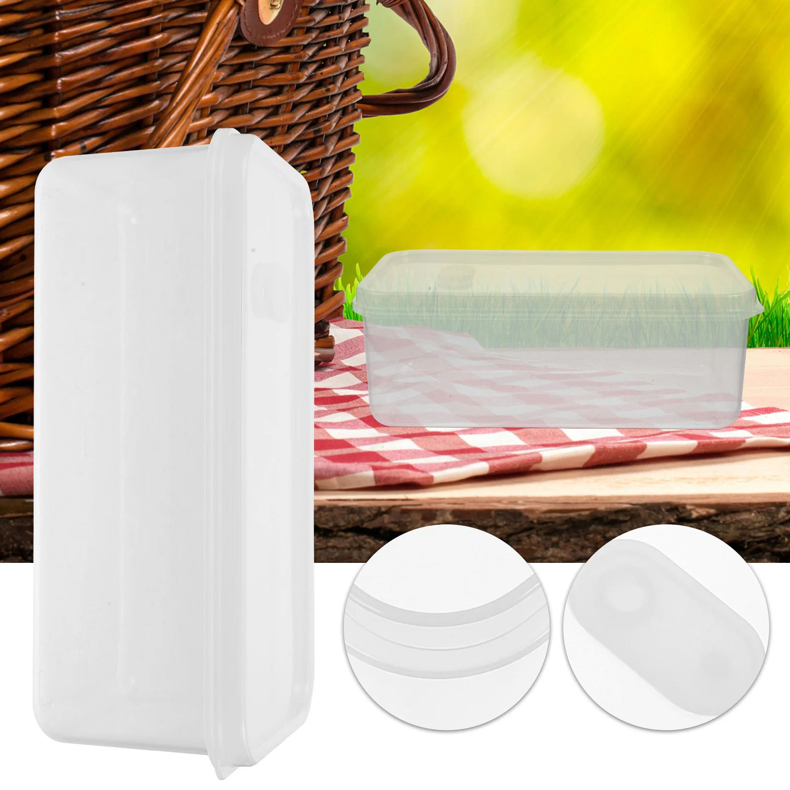 

Bread Toast Fresh-Keeping Box Large Capacity Clear Bread Storage Container Sealed Kitchen Fridge Organizer Food Holder