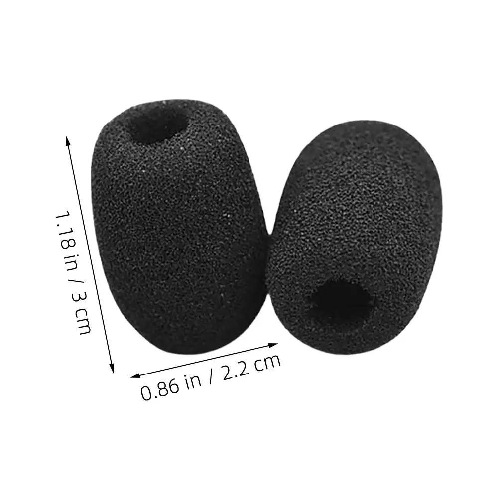 50 ชิ้นชุดหูฟังไมค์ฟองน้ําไมโครโฟนไมโครโฟนครอบคลุมโฟมโฟมกระจกทิ้งไมค์อุปกรณ์เสริมลดเสียงรบกวน