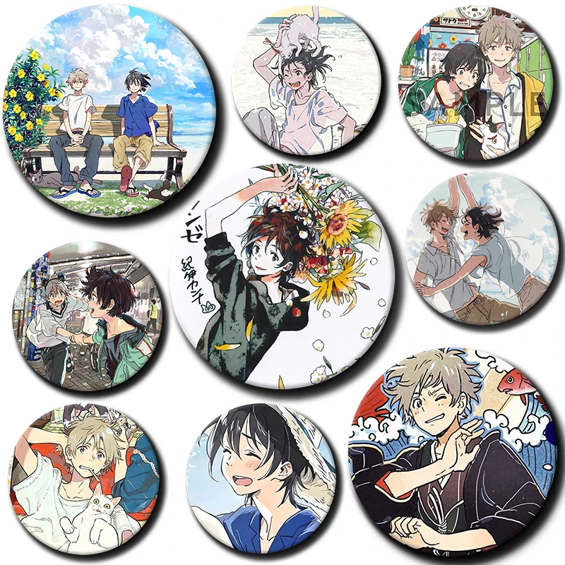 Anime Pins The Stranger By The Beach Handmade Brooch for Clothes Cartoon Badge Backpack Decoration Jewelry Accessories Gifts