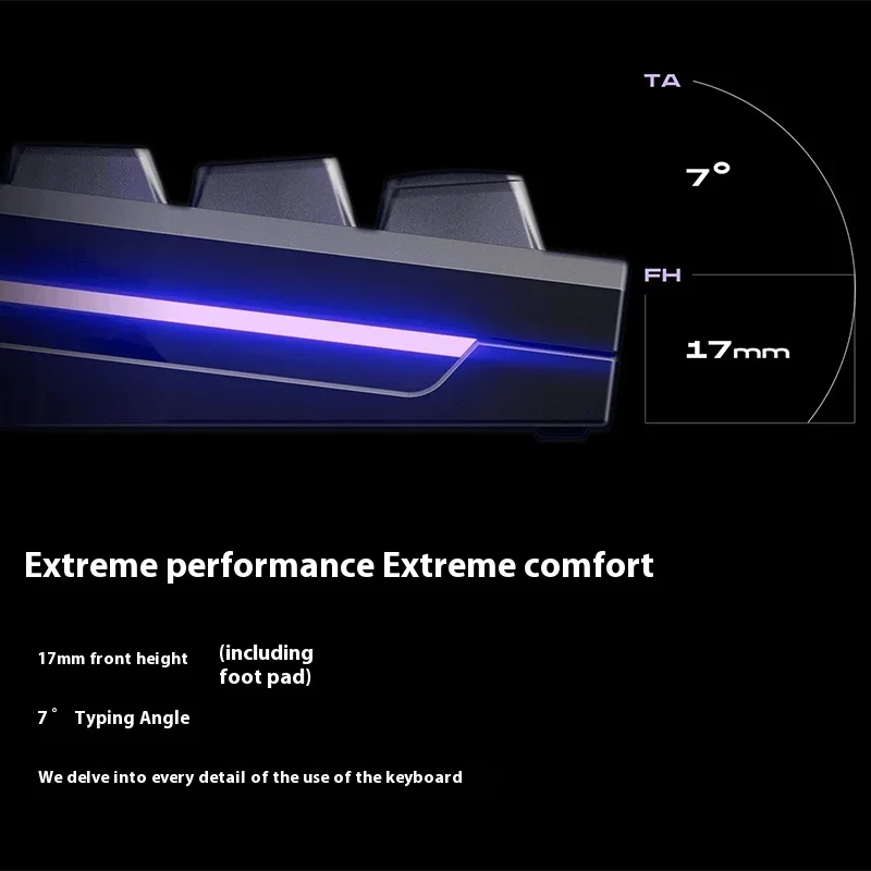RAKKA EDGE80 HE Магнитная механическая клавиатура из алюминиевого сплава с эффектом Холла 0 005 мм 8 кГц RGB-подсветка игровая индивидуальный Фото №2