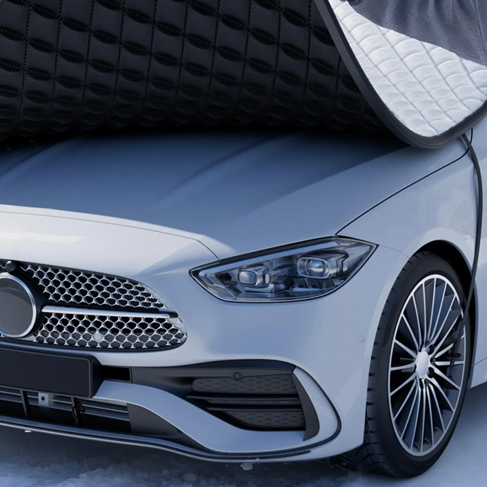 

Зимний чехол на лобовое стекло автомобиля для льда и снега, защита от ультрафиолета, водонепроницаемый щит, защита от мороза, полное покрытие для уличной холодной погоды