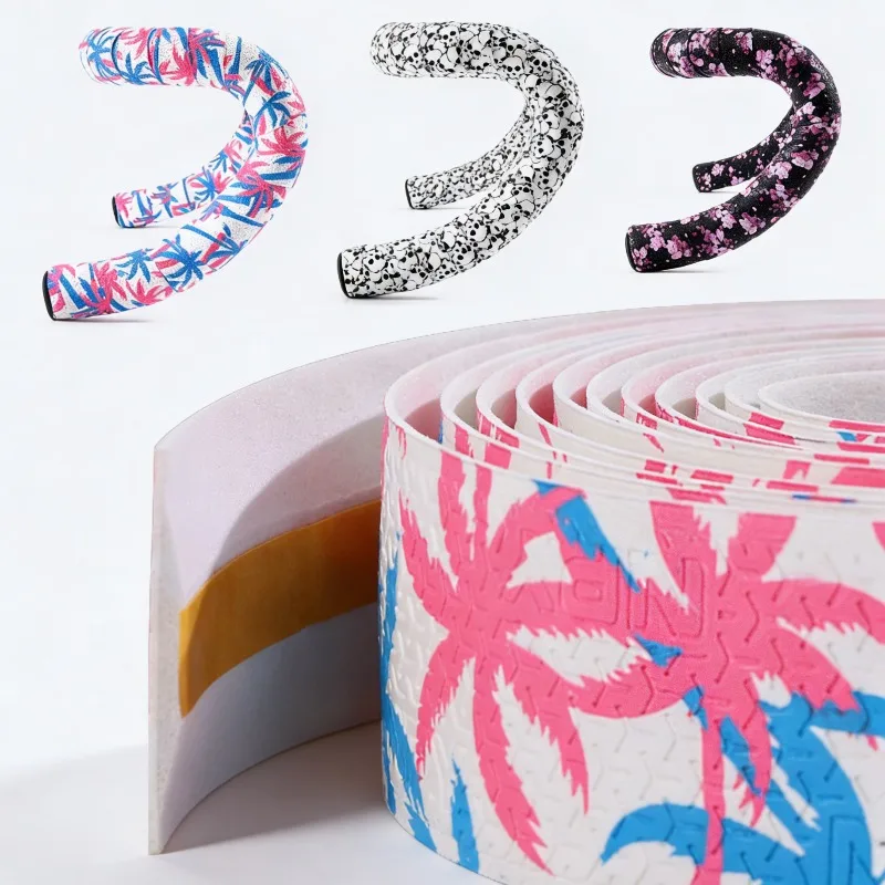 

NPY Road Bike Handlebar Tape Cherry Blossom Pattern Handlebar Tapes Non-slip Breathable Bar Tape Handlebar Accessories