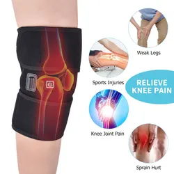 Electric Knee Heating Pad USB Thermal Therapy Heated Knee Brace Support for Arthritis Joint Pain Relief Old Cold Leg Knee Warmer