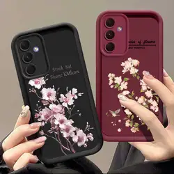 A55 Flowers Blooming Sky Eye Ladder Phone Case For Samsung Galaxy A25 A24 A23 A22 A20 A15 A14 A13 A12 A10 A05 A04 A03 A02