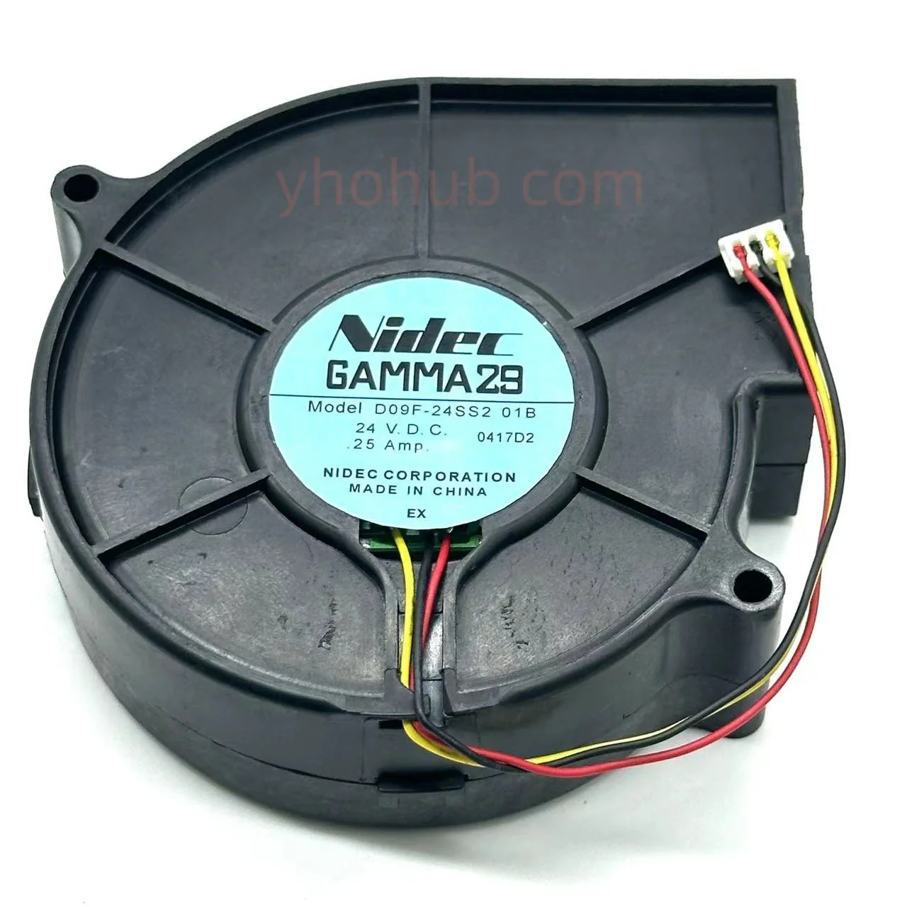 

Nidec D09F-24SS2 01B DC 24V 0.25AMP 3-Wire 3-Pin Connector Server Cooling Fan