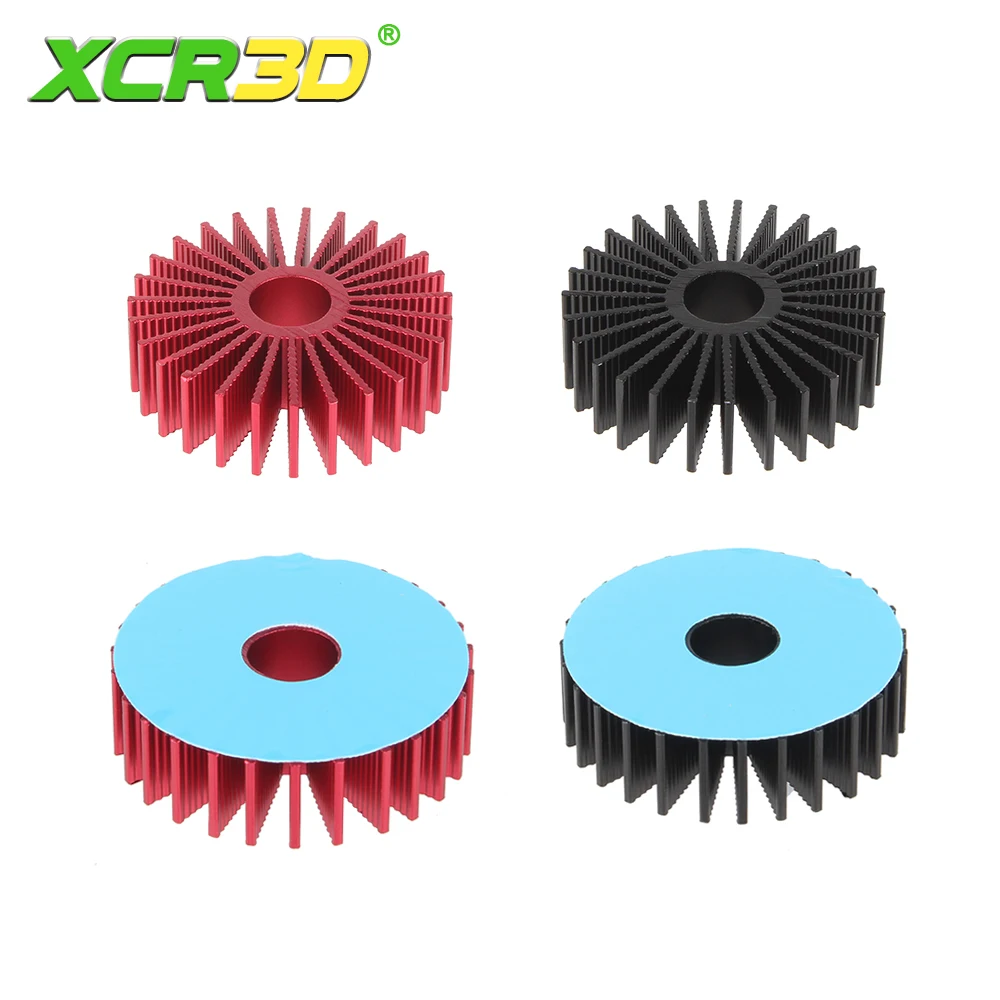 

XCR3D Heatsink Aluminum Cooling Heat Sink Radiator Heat Dissipation for 36 Round Stepper Motor Voron 2.4 3D Printer Accessories