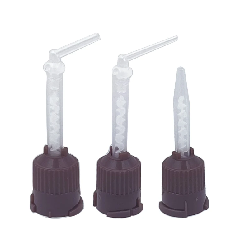 

Dental Impression Mixing Tips Silicone Rubber Light Body Heavy Body Conveying Mixing Head Tube Nozzle for Dentistry Materials