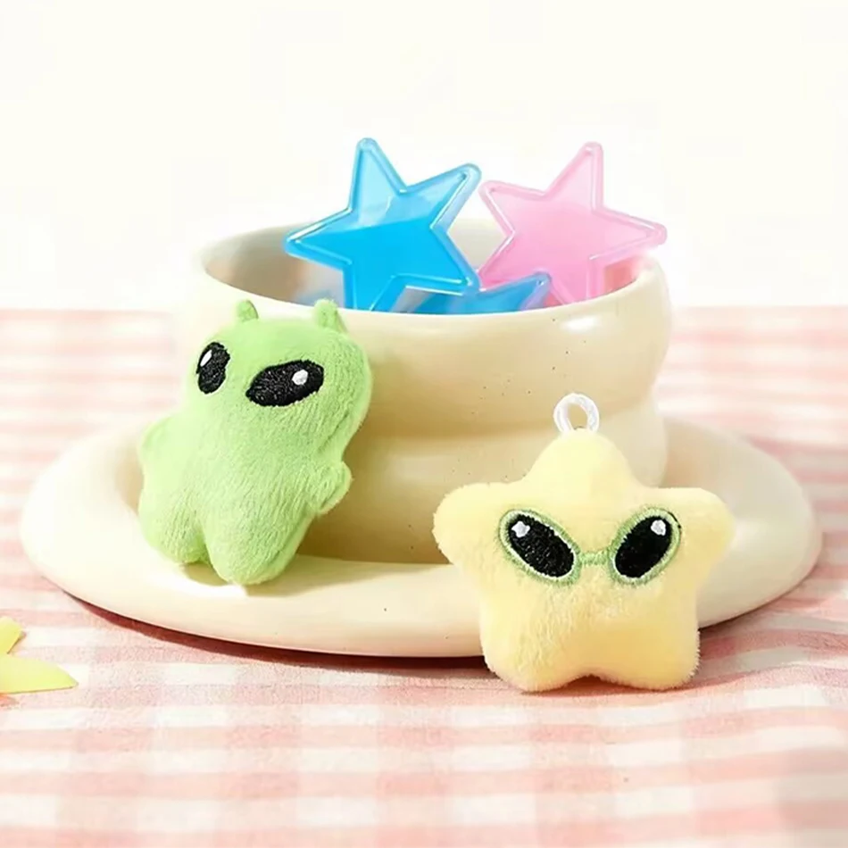 1/2Pcs Cartoon Cute Star High Beauty Plush Doll Pendant Mobile Phone Rope Bag Pendant Car Keychain Versatile Birthday Gift