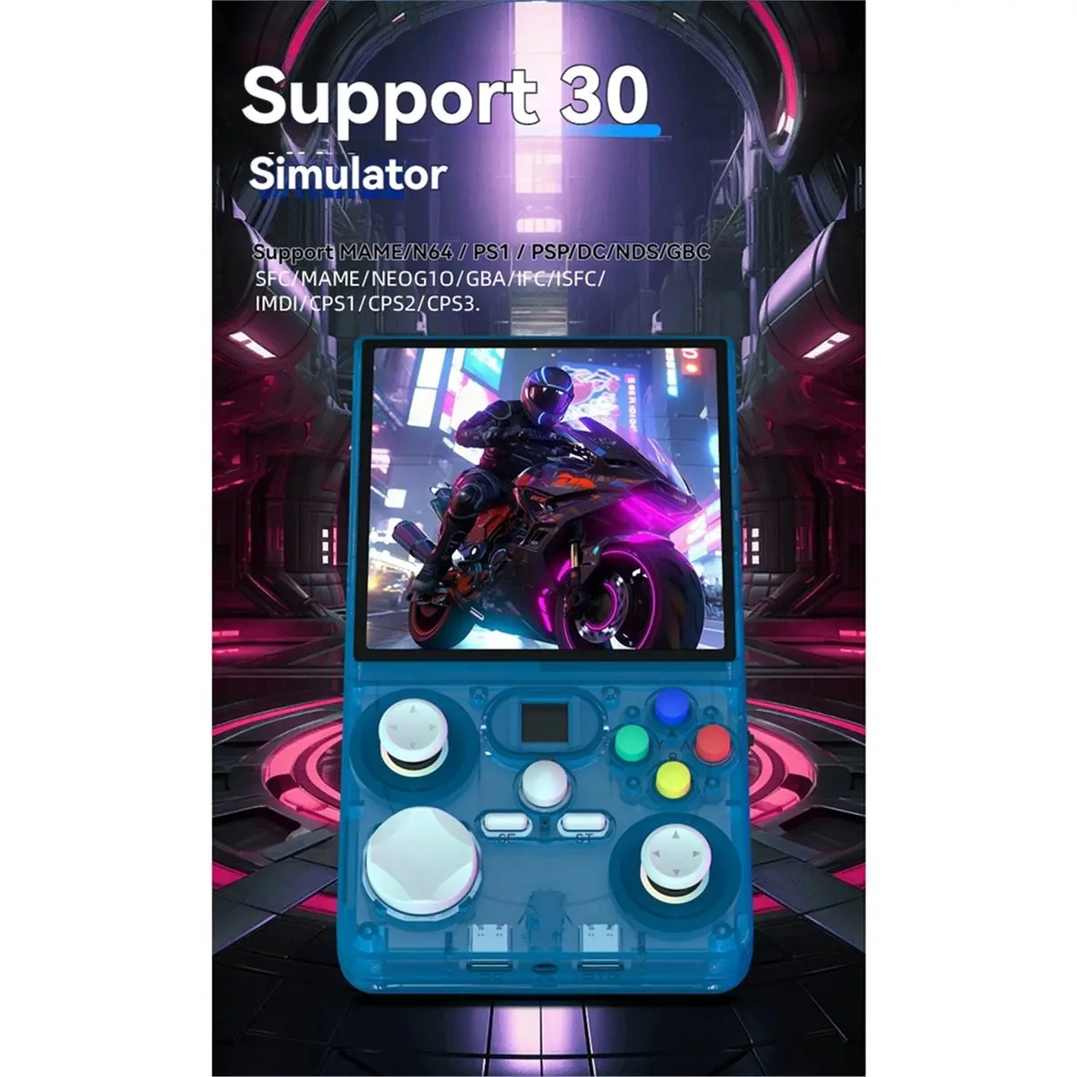 A86G NEW DC40V Retro Handheld Game Console 4.0inch IPS Screen Supports 30+ Emulators Open Source Linux WiFi GamePad 128G B view 6