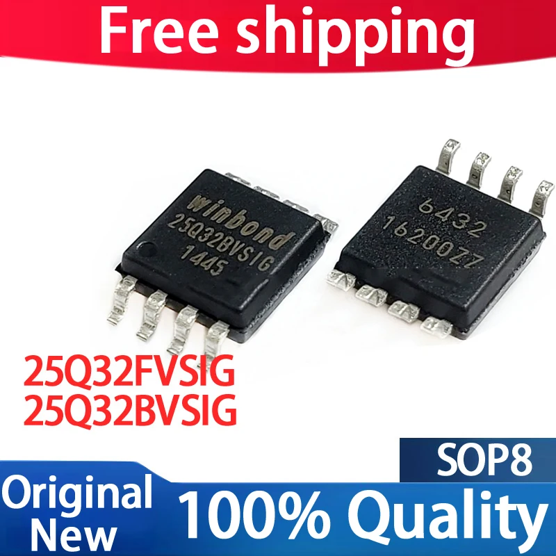 (10piece)100% New W25Q32BVSIG 25Q32BVSIG W25Q32FVSIG W25Q32FVSSIG 25Q32FVSIG W25Q32 sop-8 Chipset