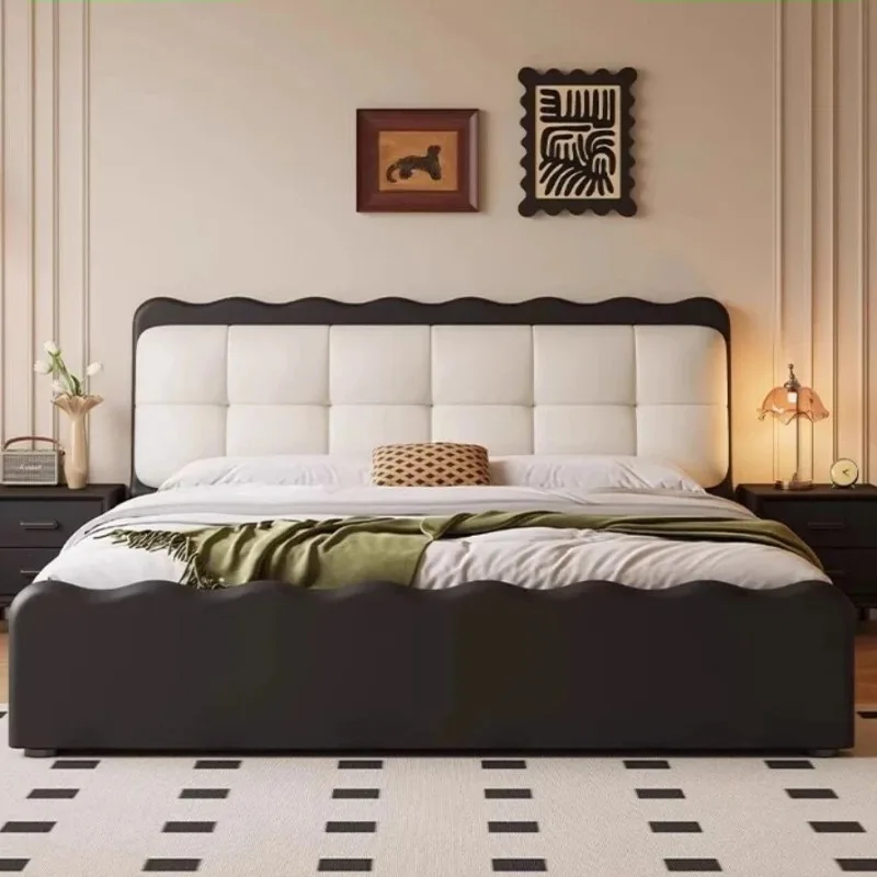 

Family Lounge Luxury Bedroom Beds French Unique Queen French People Bed Frames 180x200cm Aesthetic Floor Home Bedroom Furniture