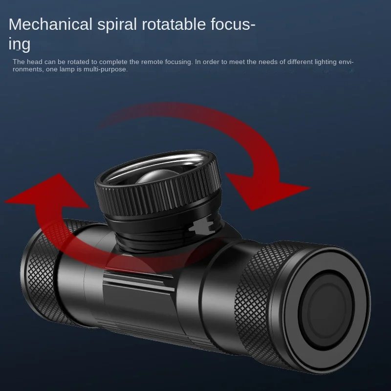 Новый Прочный фонарь, многофункциональный фонарь с регулируемым фокусом и зарядкой типа C