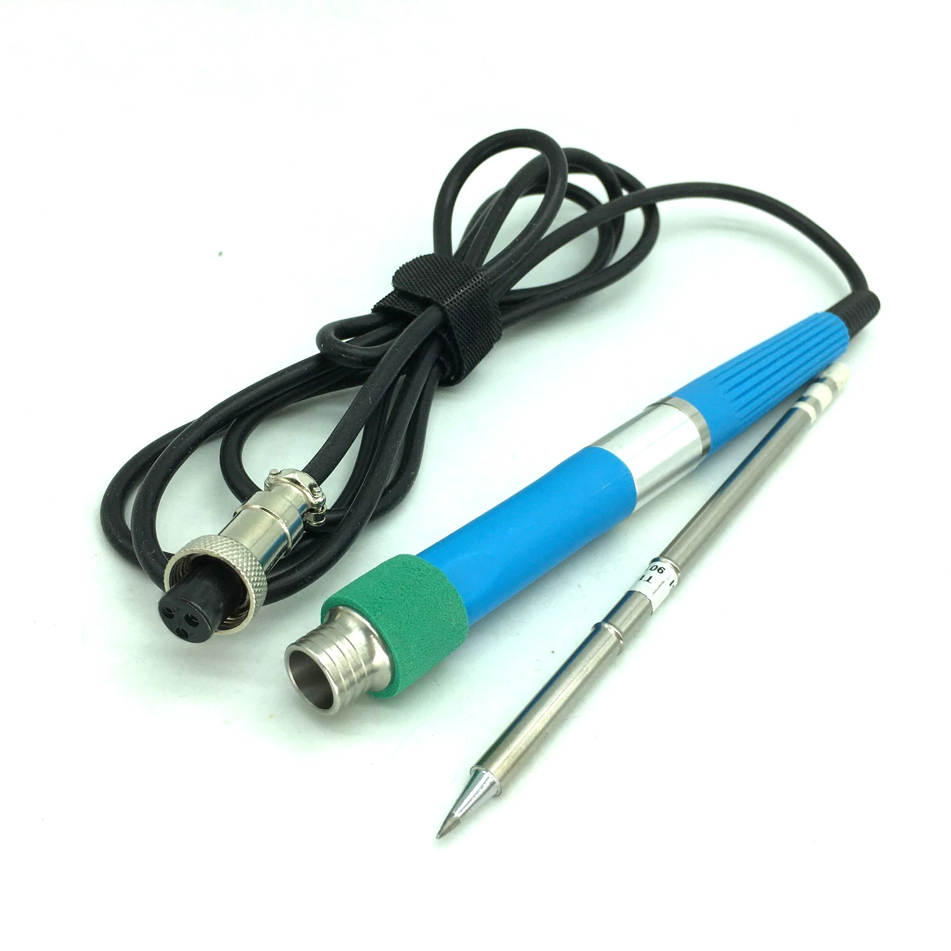 3-pin Aviation Plug Replace Elastic Silicone Cable Handle + T12 Heating Core Tip For BAKON BK-950D Soldering Station