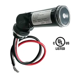 Dusk to Dawn Photocell Sensor for IP65 Outdoor Lights, 120-277V Photoelectric Switch, UL Listed LED Light Sensor Hardwired