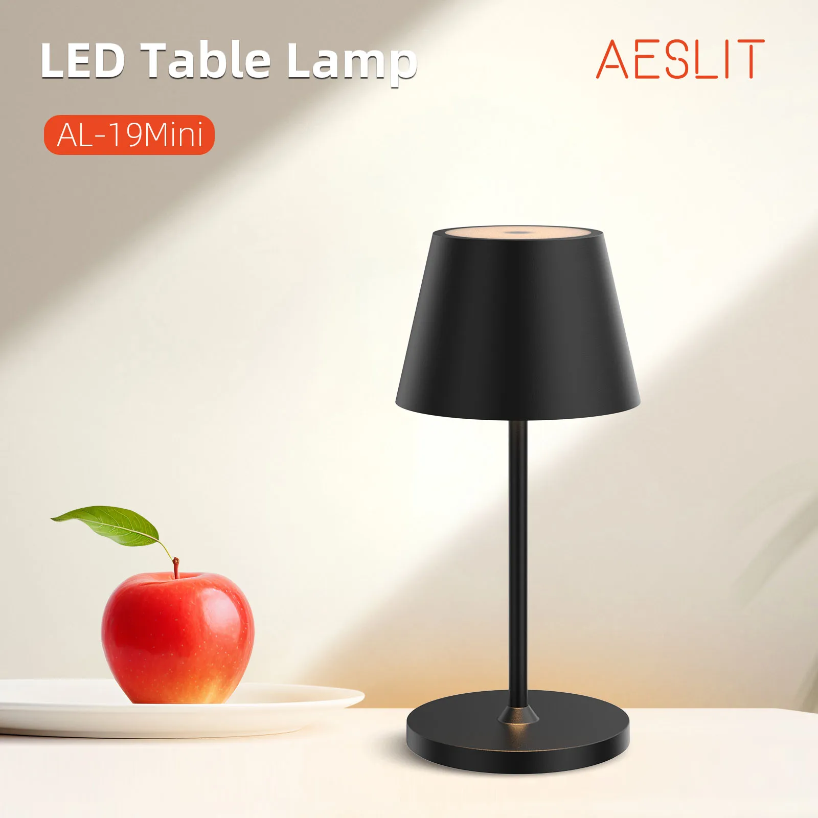 AESLIT Nordic Modern Cordless LED Mini Table Lamp Ambient light for bedroom living room dinning room