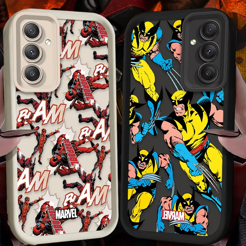 Marvel Deadpool Wolverine Case for Samsung Galaxy A15 A55 A25 A35 A05 A05S 5G A24 A13 A23 A12 A22 A32 A52 A52S A71 A72 A51 Cover