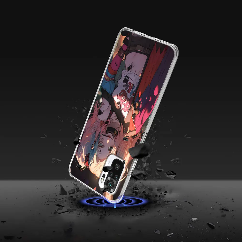 Harley Quinn Case for Xiaomi Redmi Note 9 10 8 10S 11 11S 12 12S 9S 11T 13 Pro Plus 11E 11T Transparent Soft Phone Cover Shell