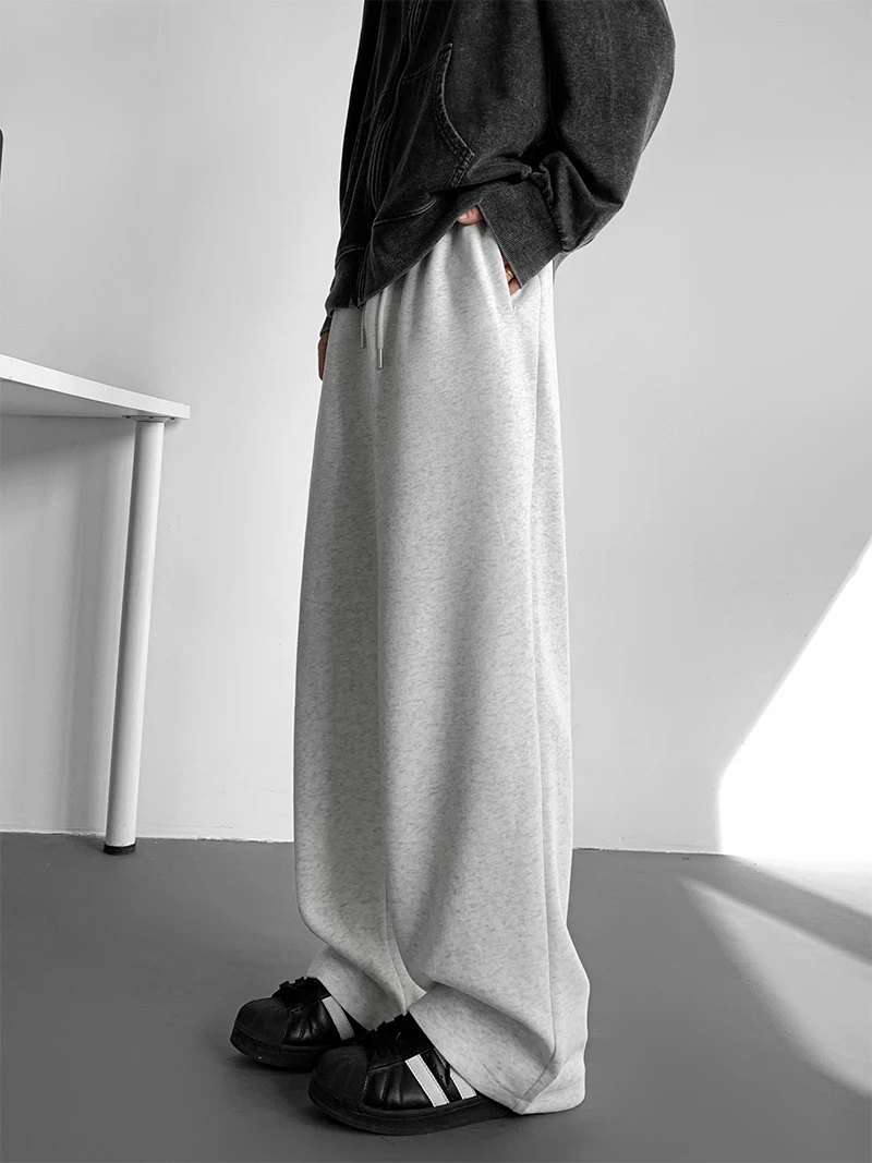 

Heavy Duty Men's Autumn and Winter Loose Hanging American Hip Hop Pants Casual Versatile Straight Leg Sports Pants