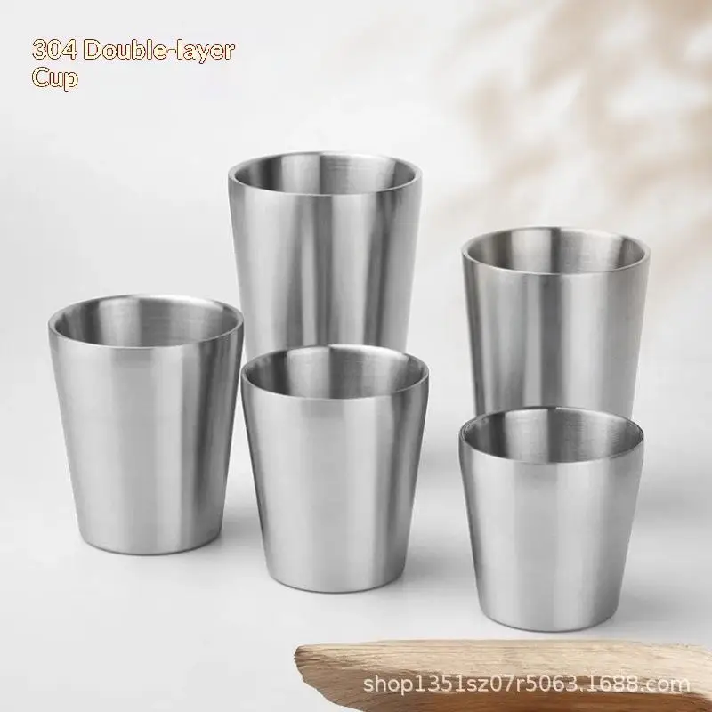 260/300/350/450ml Stainless Steel Premium Drinking Cups Shatterproof Cold Retention For Picnics Home Parties Daily Use