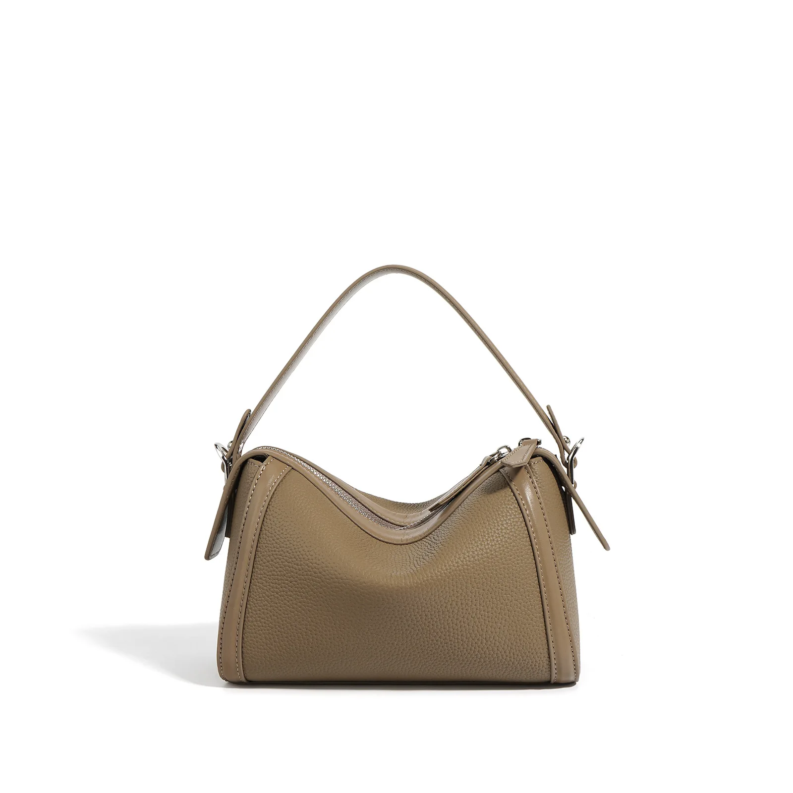 

New Boston Pillow Bag Women Top Grain Leather Versatile High-end Handbag Shoulder Crossbody Bag Chic Designer Style Luxury Tote