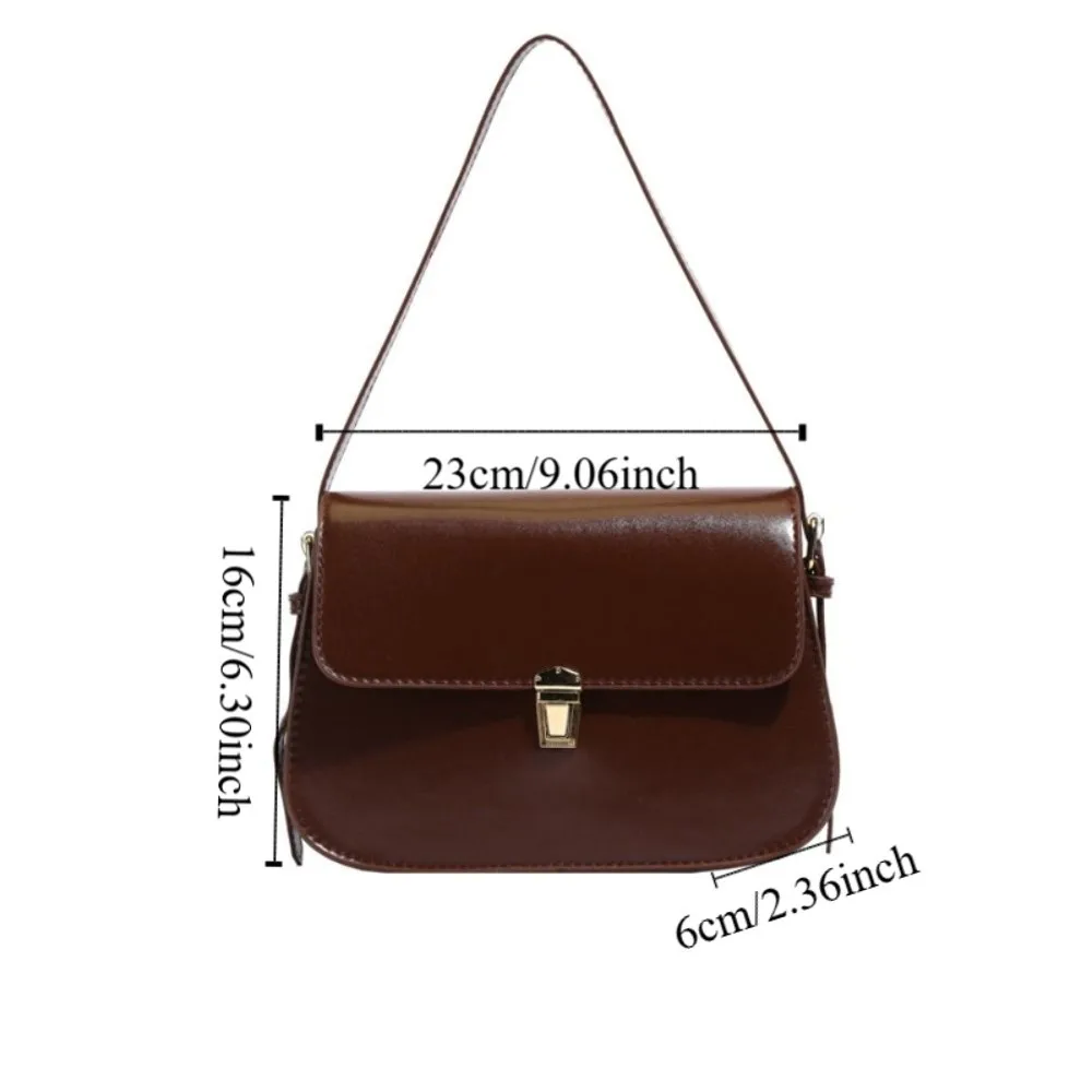 الكورية خمر مشبك حقيبة كتف بولي Leather الجلود بلون الرجعية Underarn حقيبة قابل للتعديل الترفيه المرأة الإبط حقيبة Shooping