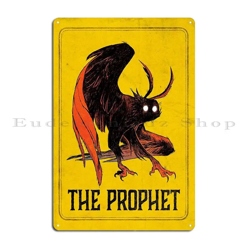 Mothman The Prophet Karmabees Metal Plaque Cave Classic Printing Designing Rusty Tin Sign Poster