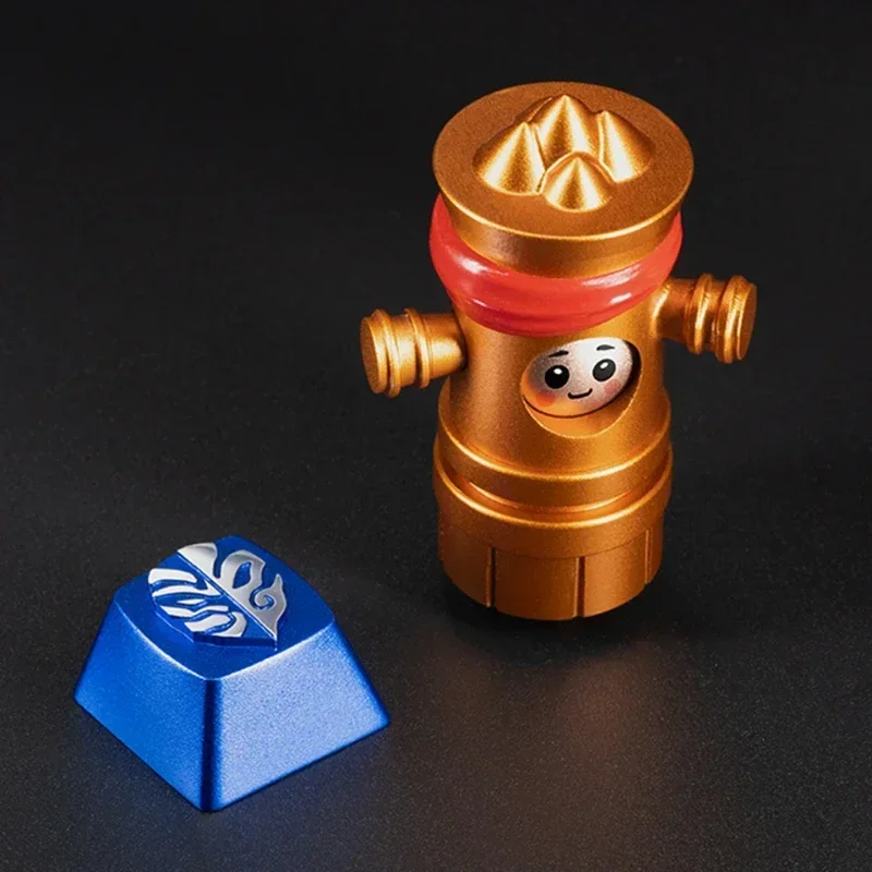 JIAN WANG 3 Series Keycaps Alloy Tangmen Mu Wu Tong Game Joint Style Keycap Customized Keyboard Accessories Artisan Key Cap