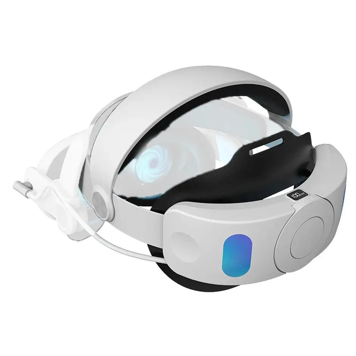 Pasek na głowę SLQZT RGB z baterią 6000MAh do zestawu słuchawkowego 3 VR Elite Strap Wymień regulowane, ulepszone akcesoria VR