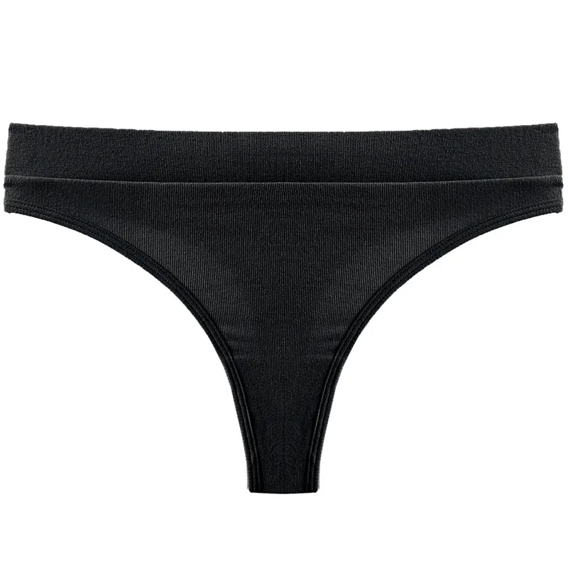 Low Waist T Pants High Fork Cotton Rib Sexy Breathable Ladies Fitness Sports Thong lingerie cute thongs cosplay lingerie