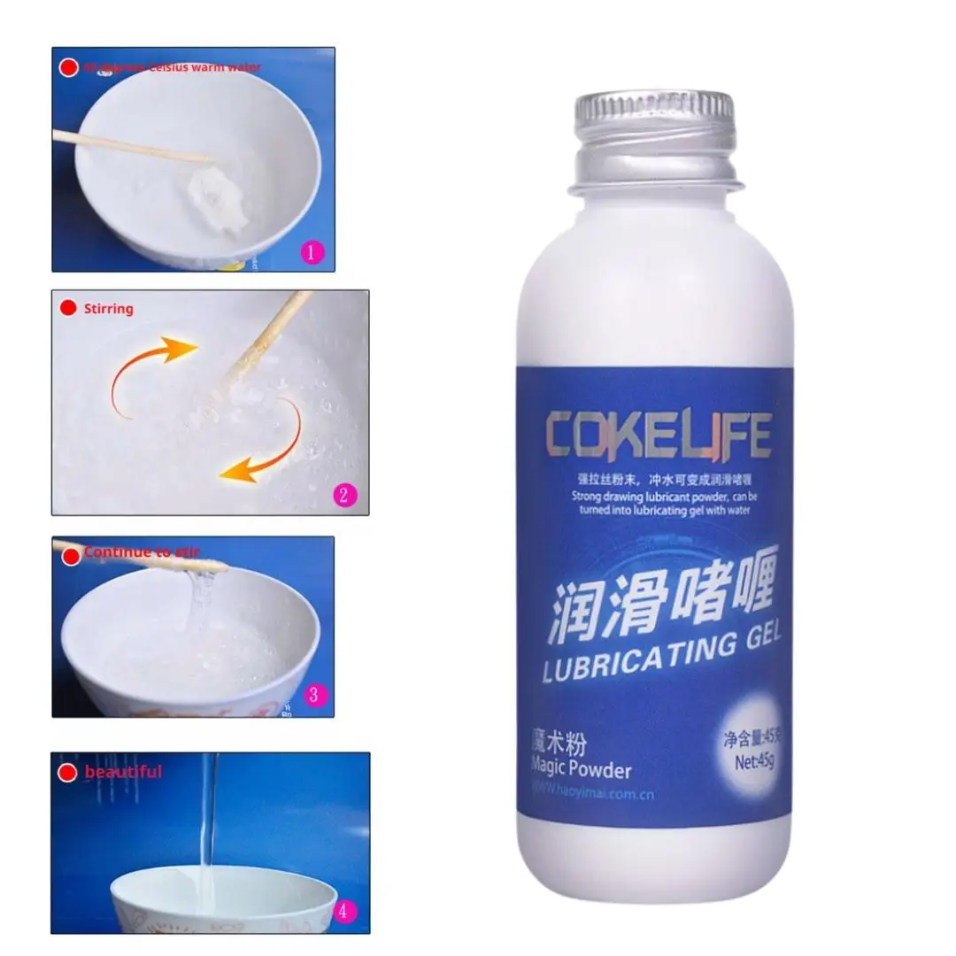 Lubricante mágico en polvo, lubricante mixto con agua, aceite lubricante vaginal, grasa sexual Anal, lubricación sexual para pecho vaginal