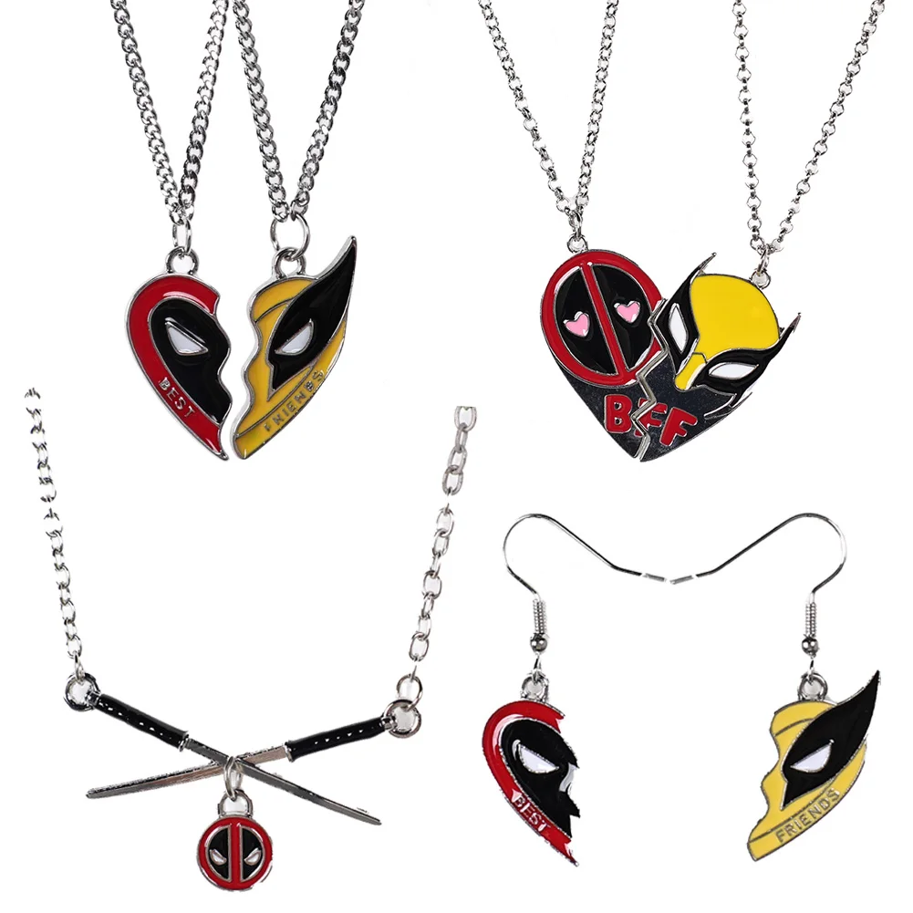 Disguise Dead Cosplay Pool Necklace 2024 Movie Male Superhero Costume Accessories Men Women Props Jewelry Gift Dress Up Party