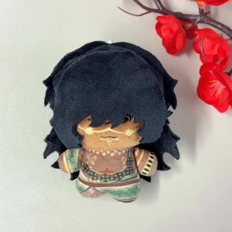 Porte-clés en peluche avec personnage de jeu de 10cm, poupée peau foncée, Mini jouet en peluche doux, breloque suspendue pour enfants et adolescents, sac à dos, cadeau d'anniversaire