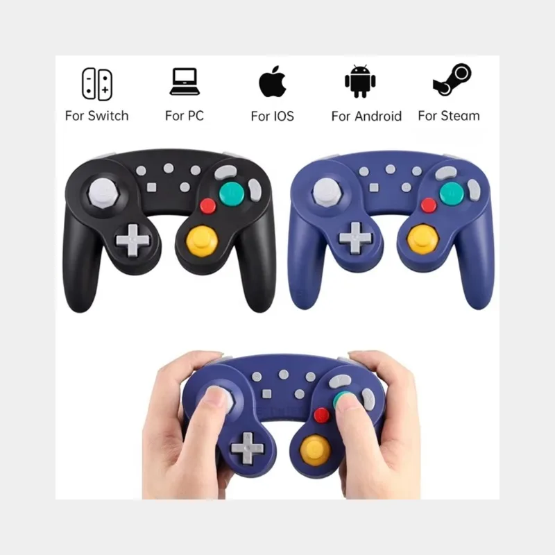 Поддержка Bluetooth-контроллера Gamecube, совместимого с геймпадом Nintendo Switch 2, для джойстика Steam/Andriod/ПК с турбо-функцией