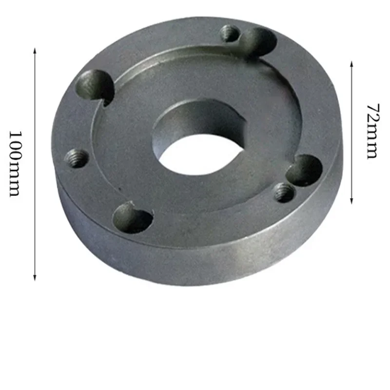 Placa Traseira de Torno Pequeno Acessórios para Instrumentos Chuck Cover Placa de Conexão Alta Qualidade 125 mm 100 mm