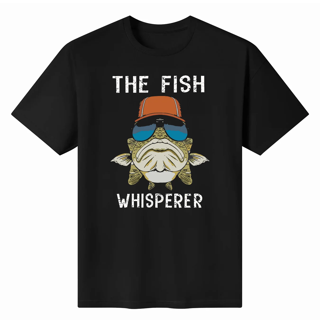 Men's Tee The Fish Whisperer Love Fishing Funny Retro Men's T-shirt