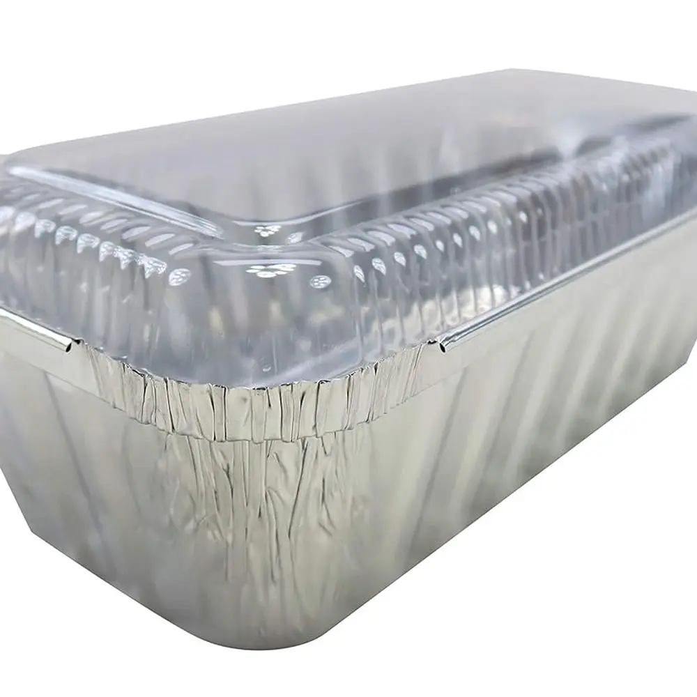 

Colored 2-Pound Disposable Foil Loaf Pans for Baking, Cakes, Cobblers - Oven and Freezer Safe with Lids
