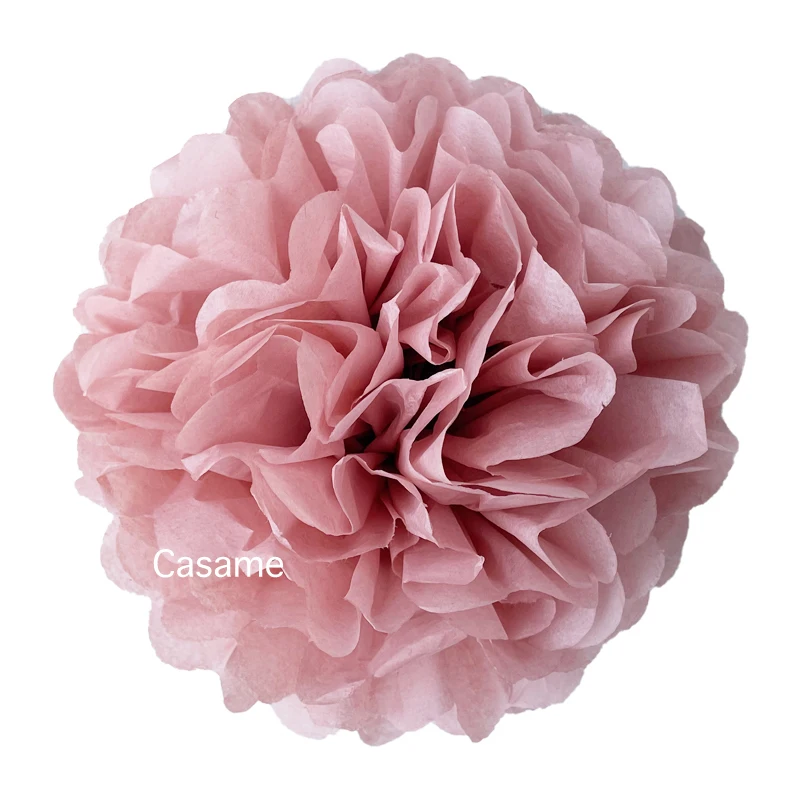 10pcs cute babyshower decoration 25cm 10 inch Tissue Paper Flowers paper pom poms balls lanterns Party Decor Craft Wedding