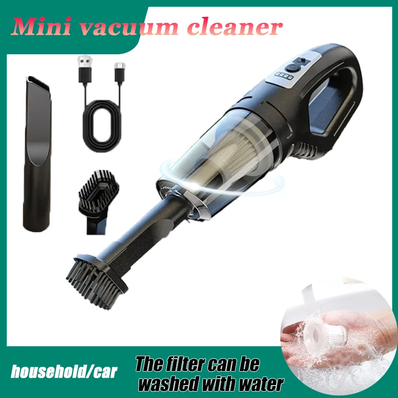 Handheld Car Vacuum Cleaner Mini Cordless Cleaning Machine Powerful Wireless Portable Vacuum Cleaner for Car