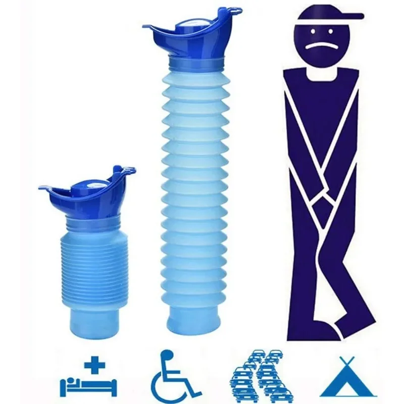 750ml Adult Urinal Portable Shrinkable Personal Mobile Toilet Potty Women Kid Pee Bottle For Outdoor Car Travel Traffic Camping view 2